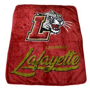 Northwest NCAA Lafayette Leopards Royal Plush Throw Blanket New 50" x 60"